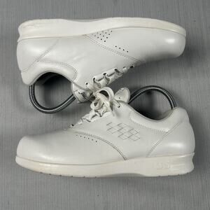 SAS Free Time Womens Size 7 M Tripad Comfort White Leather Casual Shoes B9678365